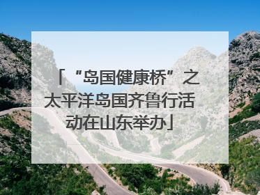 “岛国健康桥”之太平洋岛国齐鲁行活动在山东举办