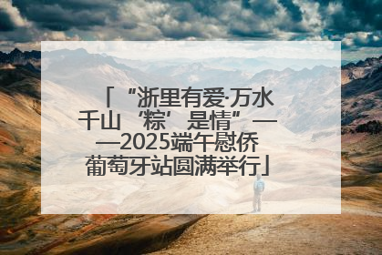 “浙里有爱·万水千山‘粽’是情”——2025端午慰侨葡萄牙站圆满举行