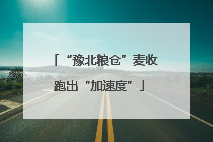 “豫北粮仓”麦收跑出“加速度”