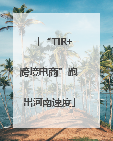 “TIR+跨境电商”跑出河南速度