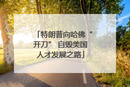 特朗普向哈佛“开刀” 自毁美国人才发展之路
