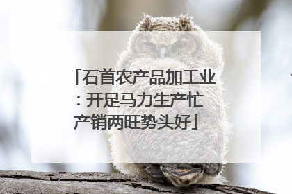石首农产品加工业：开足马力生产忙 产销两旺势头好