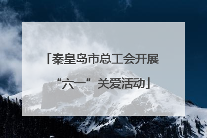 秦皇岛市总工会开展“六一”关爱活动