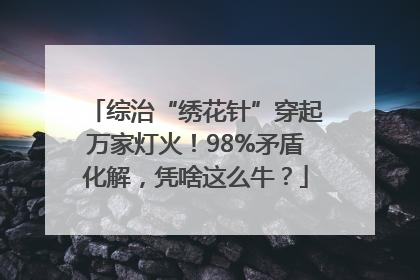 综治“绣花针”穿起万家灯火！98%矛盾化解，凭啥这么牛？