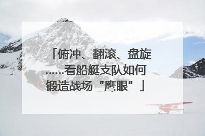 俯冲、翻滚、盘旋……看船艇支队如何锻造战场“鹰眼”