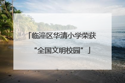 临潼区华清小学荣获“全国文明校园”