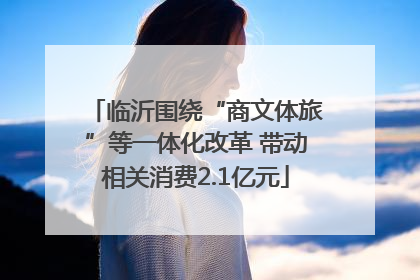 临沂围绕“商文体旅”等一体化改革 带动相关消费2.1亿元