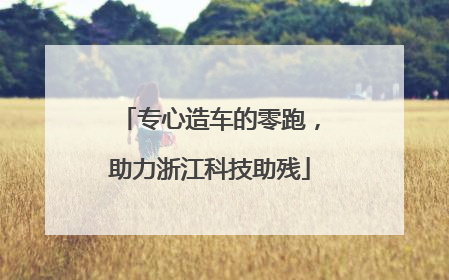 专心造车的零跑，助力浙江科技助残