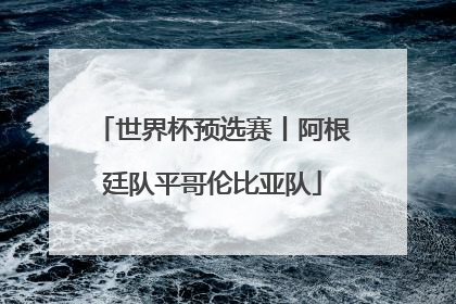 世界杯预选赛丨阿根廷队平哥伦比亚队