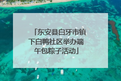 东安县白牙市镇下白鸭社区举办端午包粽子活动