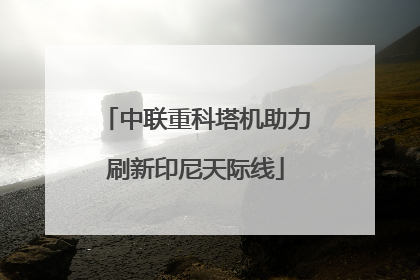 中联重科塔机助力刷新印尼天际线