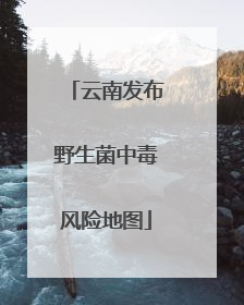 云南发布野生菌中毒风险地图