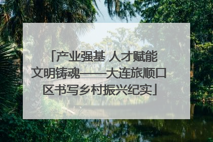 产业强基 人才赋能 文明铸魂——大连旅顺口区书写乡村振兴纪实