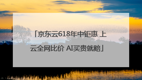 京东云618年中钜惠 上云全网比价 AI买贵就赔