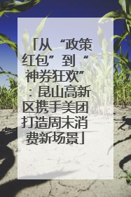 从“政策红包”到“神券狂欢”：昆山高新区携手美团打造周末消费新场景