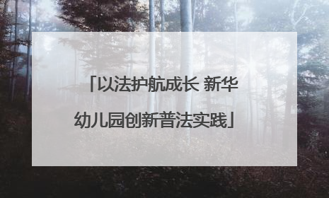 以法护航成长 新华幼儿园创新普法实践