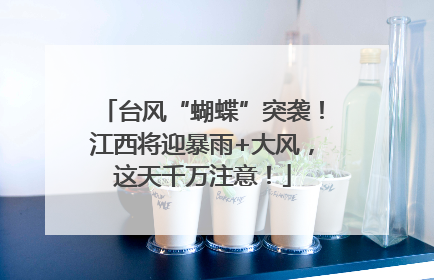 台风“蝴蝶”突袭！江西将迎暴雨+大风，这天千万注意！