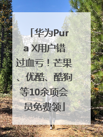 华为Pura X用户错过血亏！芒果、优酷、酷狗等10余项会员免费领