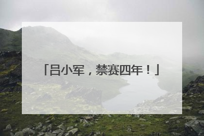 吕小军，禁赛四年！