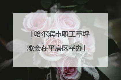 哈尔滨市职工草坪歌会在平房区举办