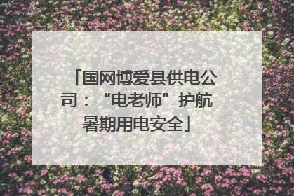 国网博爱县供电公司：“电老师”护航暑期用电安全
