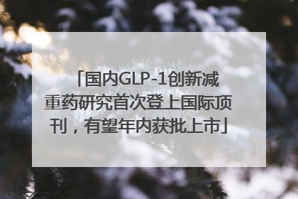 国内GLP-1创新减重药研究首次登上国际顶刊，有望年内获批上市