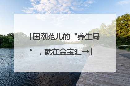 国潮范儿的“养生局”，就在金宝汇→