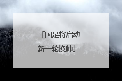 国足将启动新一轮换帅