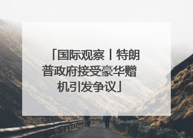 国际观察丨特朗普政府接受豪华赠机引发争议