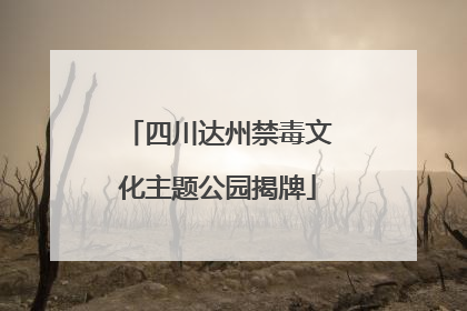 四川达州禁毒文化主题公园揭牌