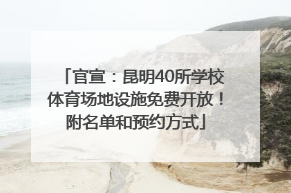 官宣：昆明40所学校体育场地设施免费开放！附名单和预约方式