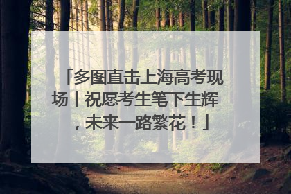 多图直击上海高考现场丨祝愿考生笔下生辉，未来一路繁花！