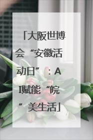 大阪世博会“安徽活动日”：AI赋能“皖”美生活
