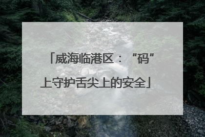 威海临港区：“码”上守护舌尖上的安全