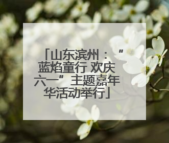 山东滨州：“蓝焰童行 欢庆六一”主题嘉年华活动举行