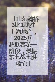 山东魏桥3比1战胜上海地产，2025乒超联赛第一阶段，樊振东七战七胜收官