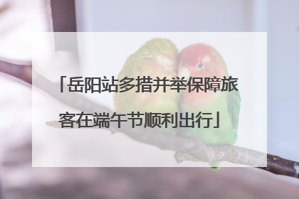 岳阳站多措并举保障旅客在端午节顺利出行