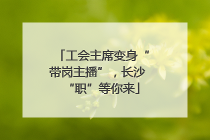 工会主席变身“带岗主播”,长沙“职”等你来