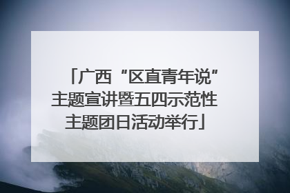 广西“区直青年说”主题宣讲暨五四示范性主题团日活动举行