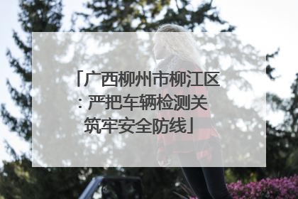 广西柳州市柳江区：严把车辆检测关 筑牢安全防线