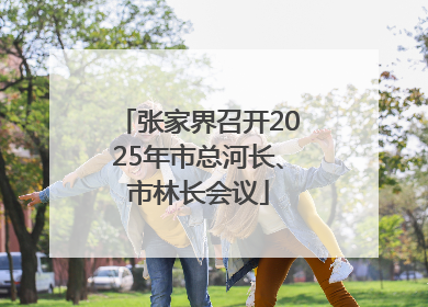 张家界召开2025年市总河长、市林长会议
