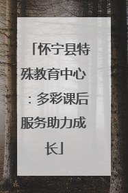 怀宁县特殊教育中心：多彩课后服务助力成长