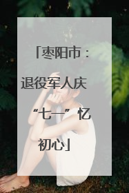 枣阳市：退役军人庆“七一”忆初心
