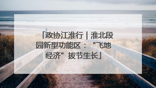政协江淮行｜淮北段园新型功能区：“飞地经济”拔节生长
