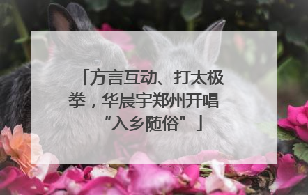 方言互动、打太极拳，华晨宇郑州开唱“入乡随俗”