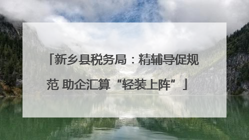 新乡县税务局：精辅导促规范 助企汇算“轻装上阵”
