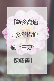 新乡高速：多举措护航“三夏”保畅通