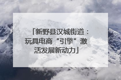 新野县汉城街道：玩具电商“引擎”激活发展新动力