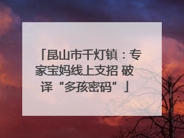昆山市千灯镇：专家宝妈线上支招 破译“多孩密码”