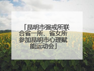 昆明市强戒所联合省一所、省女所参加昆明市心理赋能运动会